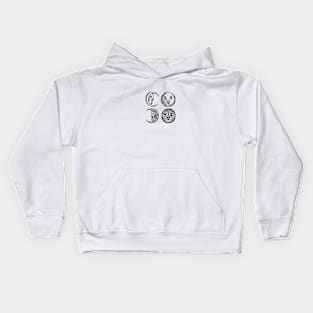 Moon Phases Kids Hoodie